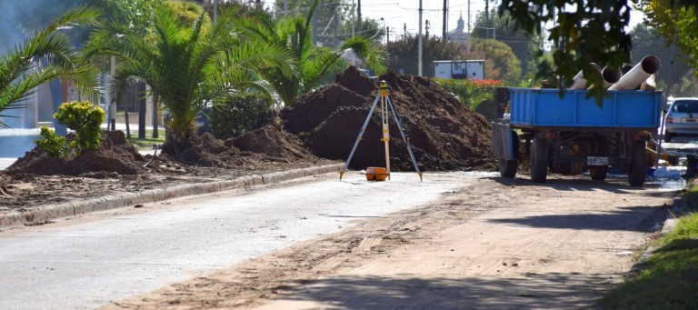 Comienzan las obras de desagües cloacales en el Barrio 2 de Abril