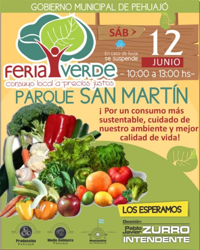 Este sabado se llevará adelante una nueva Feria Verde en Pehuajó