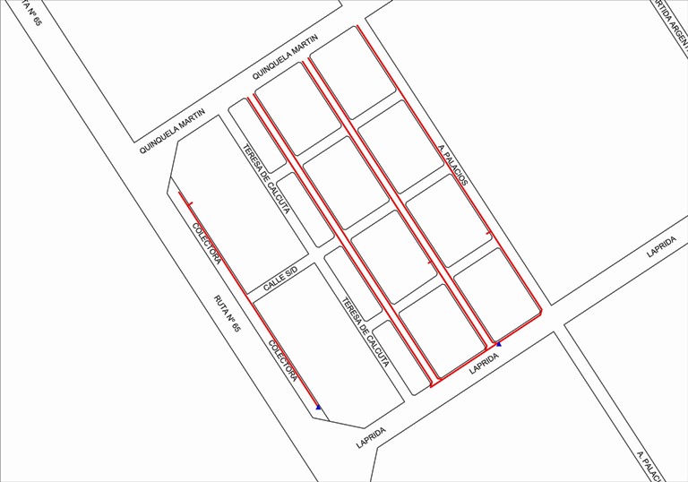 Corte de energía eléctrica en zona urbana