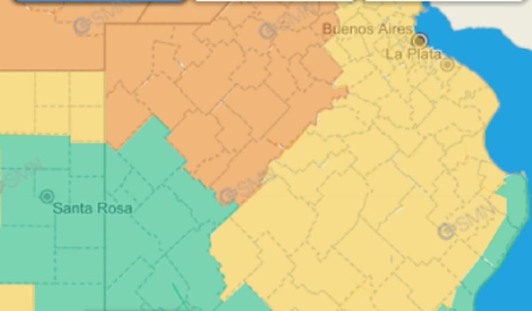 Alerta meteorológica naranja para hoy miércoles y alerta amarilla para el jueves