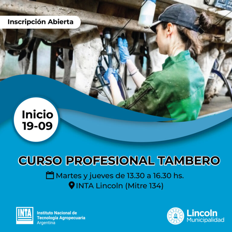 Está abierta la inscripción al curso Profesional Tambero