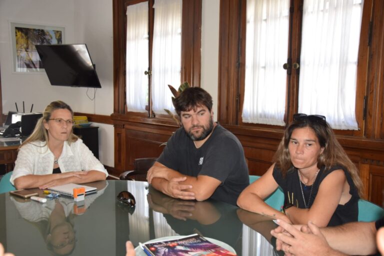 Agustín Vanina, nuevo presidente del Auto Moto Club interiorizó a la intendente de las obras en el autódromo