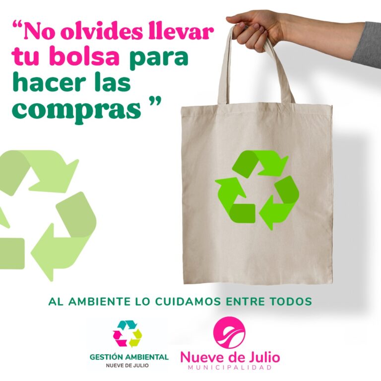 La municipalidad aconseja reducir el uso de bolsas plásticas