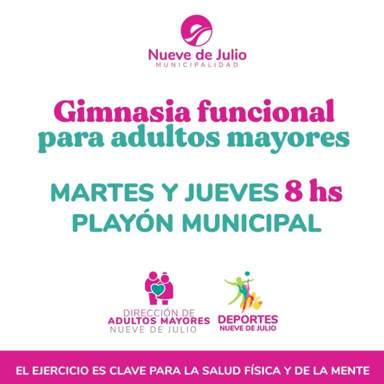 Gimnasia funcional para adultos mayores