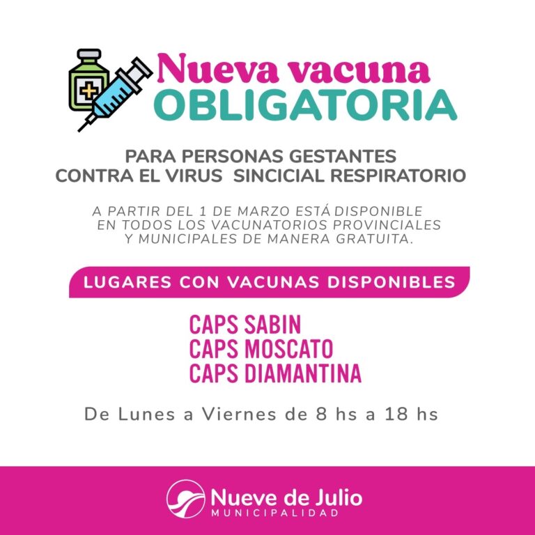 Ya está disponible la vacuna contra el Virus Sincicial Respiratorio (VSR)