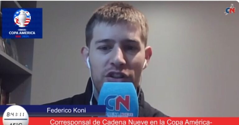 Copa América: Un periodista de Cadena Nueve estará informando cada día