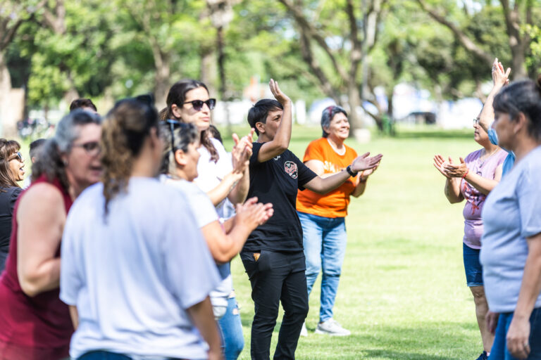 Los empleados municipales de Lincoln celebraron su día en el parque San Martín