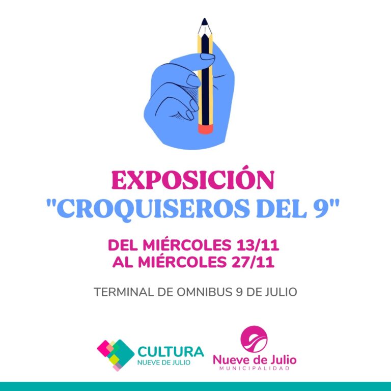 Exposición de “Los Croquiseros del 9” en la Terminal de Ómnibus