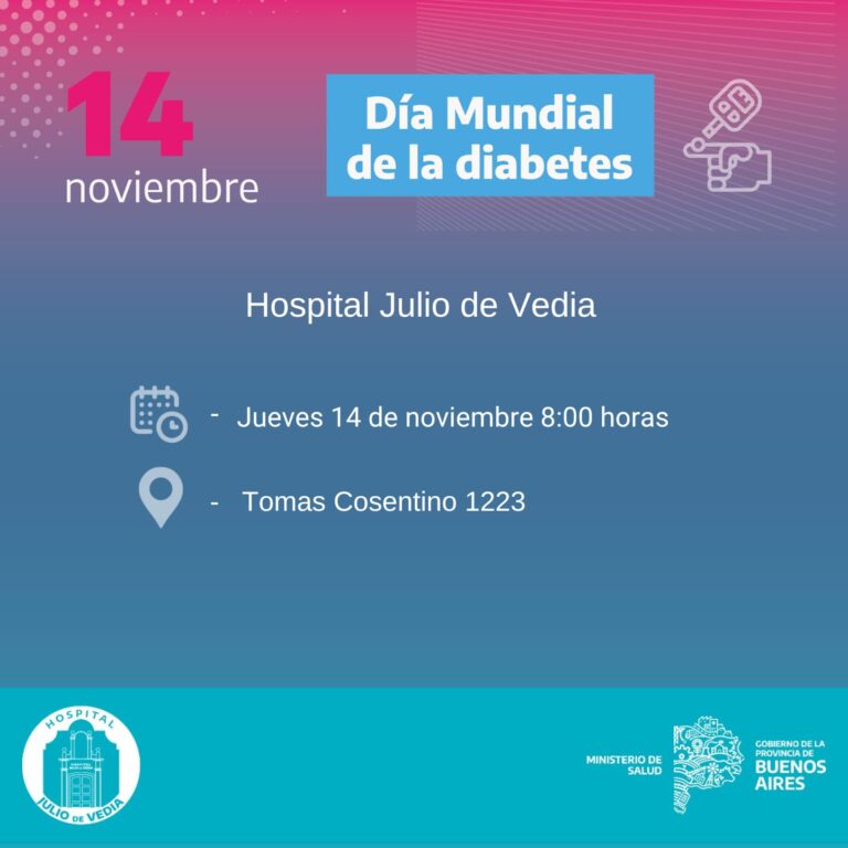 En el Día Mundial de la Diabetes el Hospital Julio de Vedia sale a la calle!