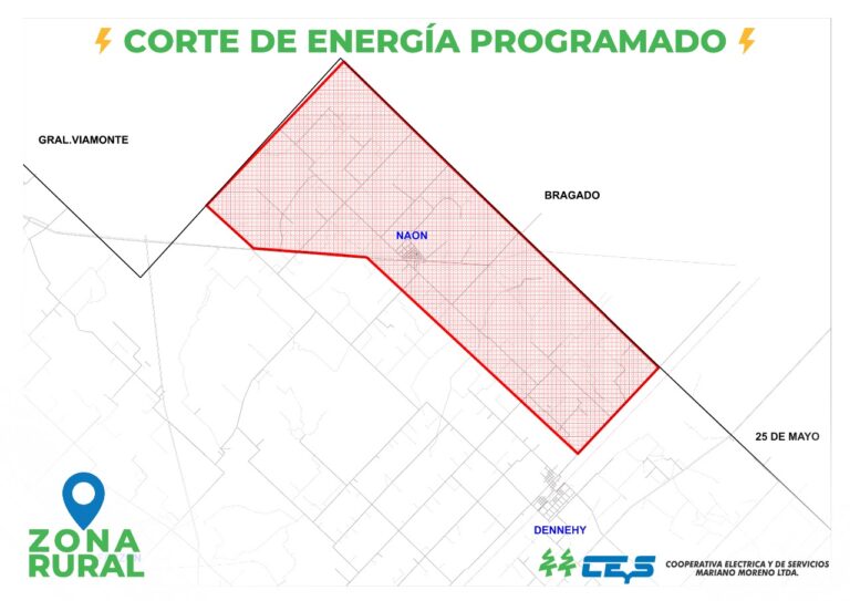 La CEyS programó un corte de luz en zona de Carlos María Naón